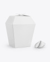 Paper Box w/Fortune Cookies Mockup