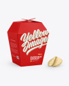 Paper Box w/Fortune Cookies Mockup