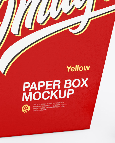 Paper Box w/Fortune Cookies Mockup