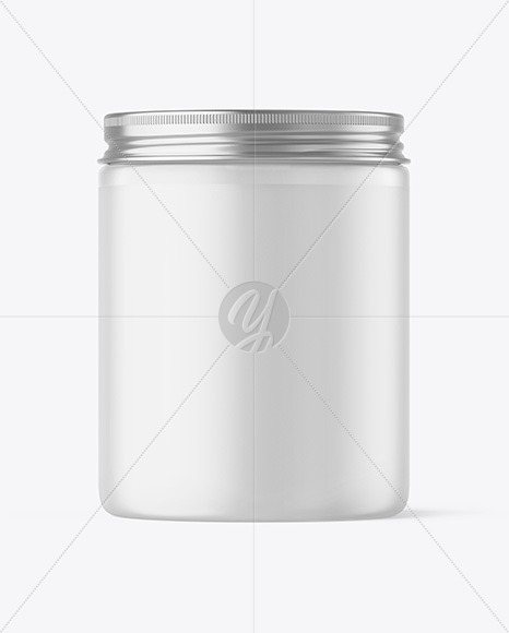 Frosted Cosmetic Jar Mockup