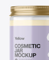 Clear Cosmetic Jar Mockup