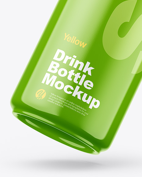 Fly Glossy Drink Bottle Mockup