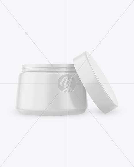 Opened Cosmetic Jar Mockup