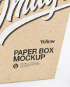 Kraft Paper Box w/Fortune Cookies Mockup