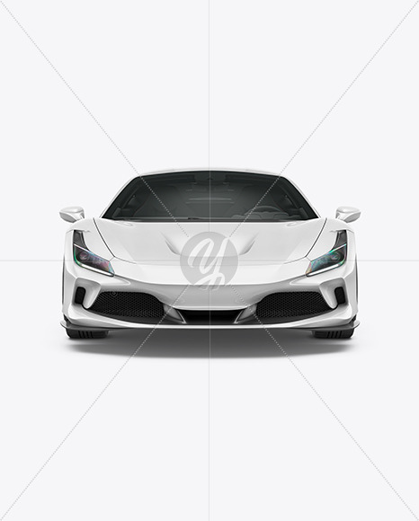 Sport Car Mockup - Front View