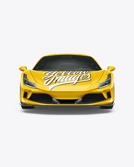 Sport Car Mockup - Front View