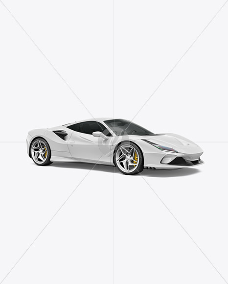 Sport Car Mockup - Half Side View