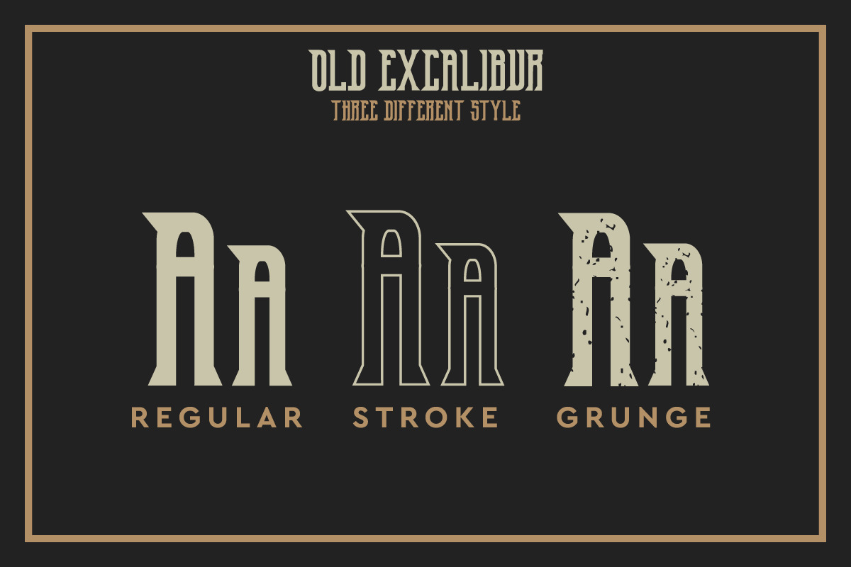 OldExcalibur Vintage Font OldExcalibur Vintage Font