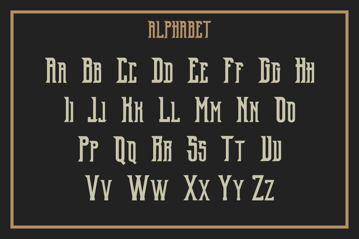 OldExcalibur Vintage Font OldExcalibur Vintage Font