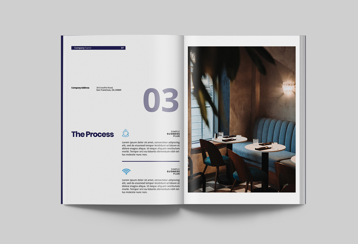 Modern Annual Report Indesign Template