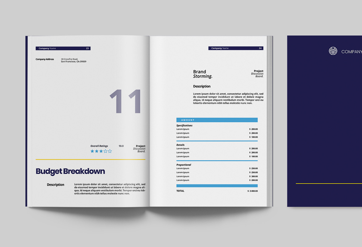 Modern Annual Report Indesign Template