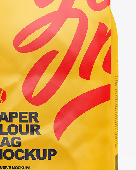 Paper Flour Bag Mockup