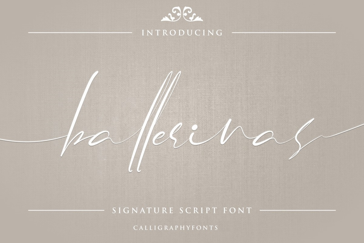 Ballerinas Signature Font