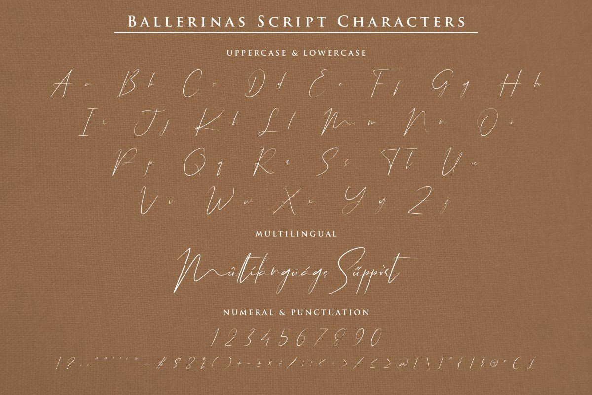 Ballerinas Signature Font