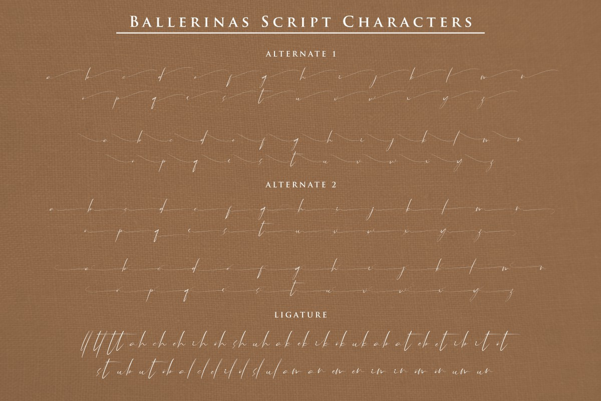 Ballerinas Signature Font