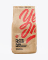 Kraft Paper Flour Bag Mockup