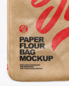 Kraft Paper Flour Bag Mockup