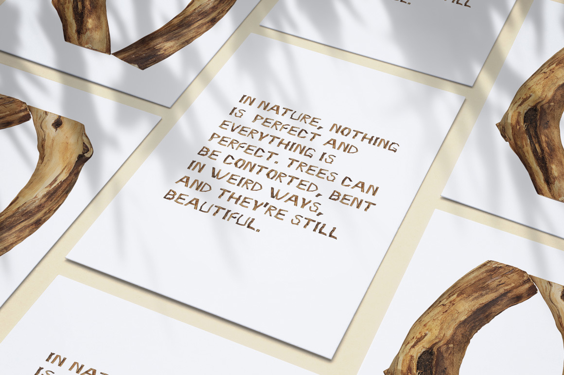 Craft Wood Font Craft Wood Font