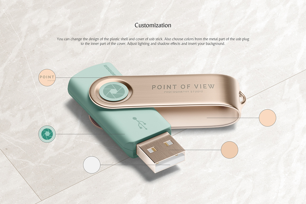 Usb Flash Drive Mockup