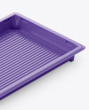 Glossy Plastic Tray Container Mockup