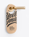 Kraft Door Hanger Mockup