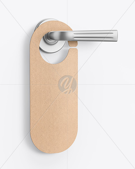 Kraft Door Hanger Mockup