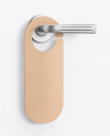 Kraft Door Hanger Mockup