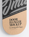 Kraft Door Hanger Mockup