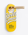 Paper Door Hanger Mockup