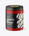 Matte Cosmetic Jar Mockup Matte Cosmetic Jar Mockup