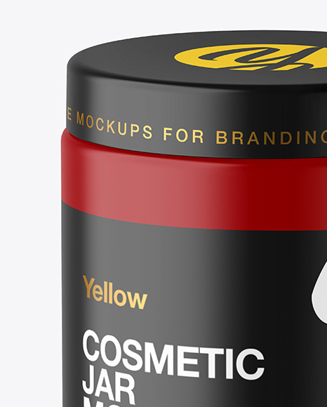 Matte Cosmetic Jar Mockup Matte Cosmetic Jar Mockup