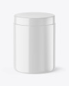 Glossy Cosmetic Jar Mockup