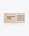 Kraft Paper Box With Cotton Buds Mockup