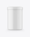 Glossy Plastic Jar Mockup