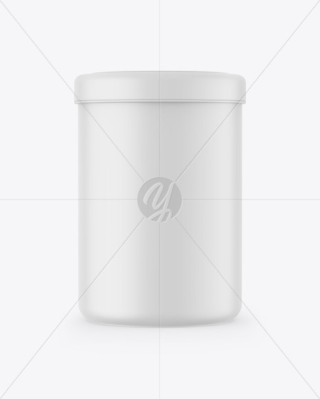 Matte Plastic Jar Mockup