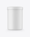 Matte Plastic Jar Mockup