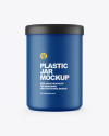 Matte Plastic Jar Mockup