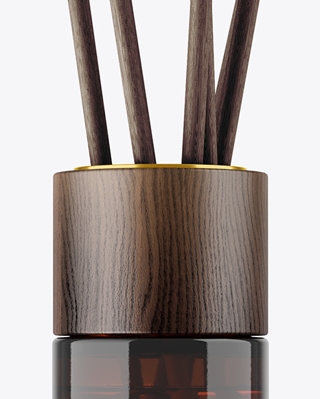 Amber Diffuser Bottle Mockup