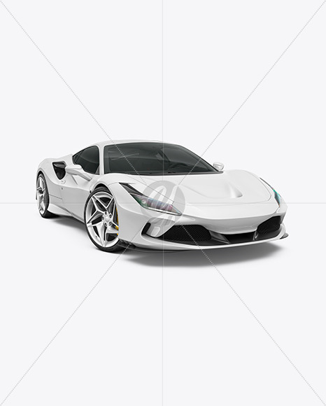 Sport Car Mockup - Half Side View