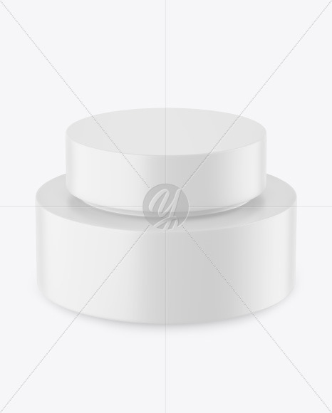 Matte Cosmetic Jar Mockup