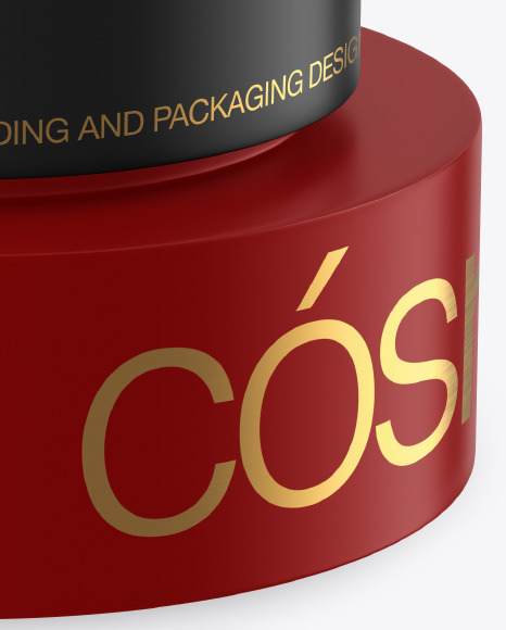 Matte Cosmetic Jar Mockup