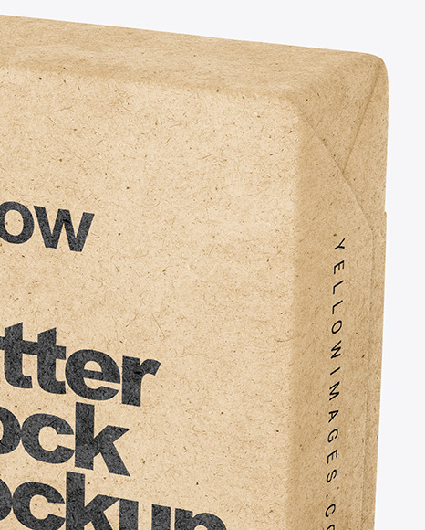 Kraft Butter Block Mockup