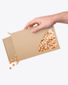 Paper Box With Corn Balls Mockup