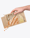 Paper Box With Corn Balls Mockup