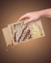 Paper Box With Chocolate Balls Mockup