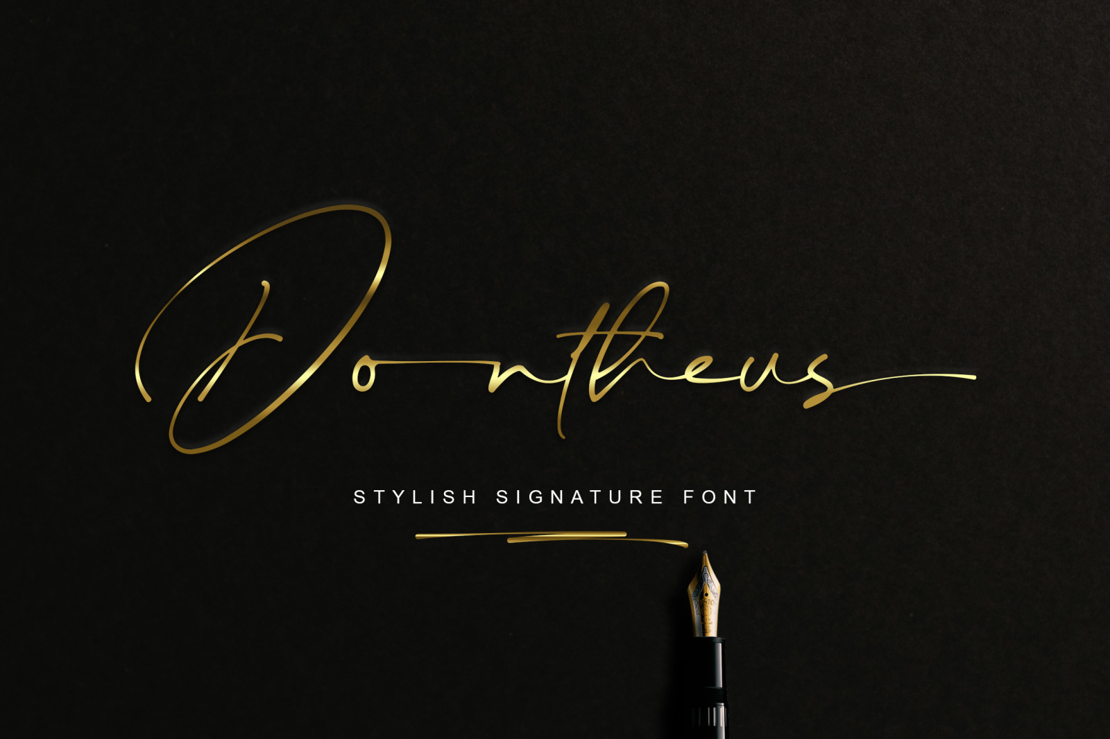 Dontheus - Signature Font Dontheus - Signature Font