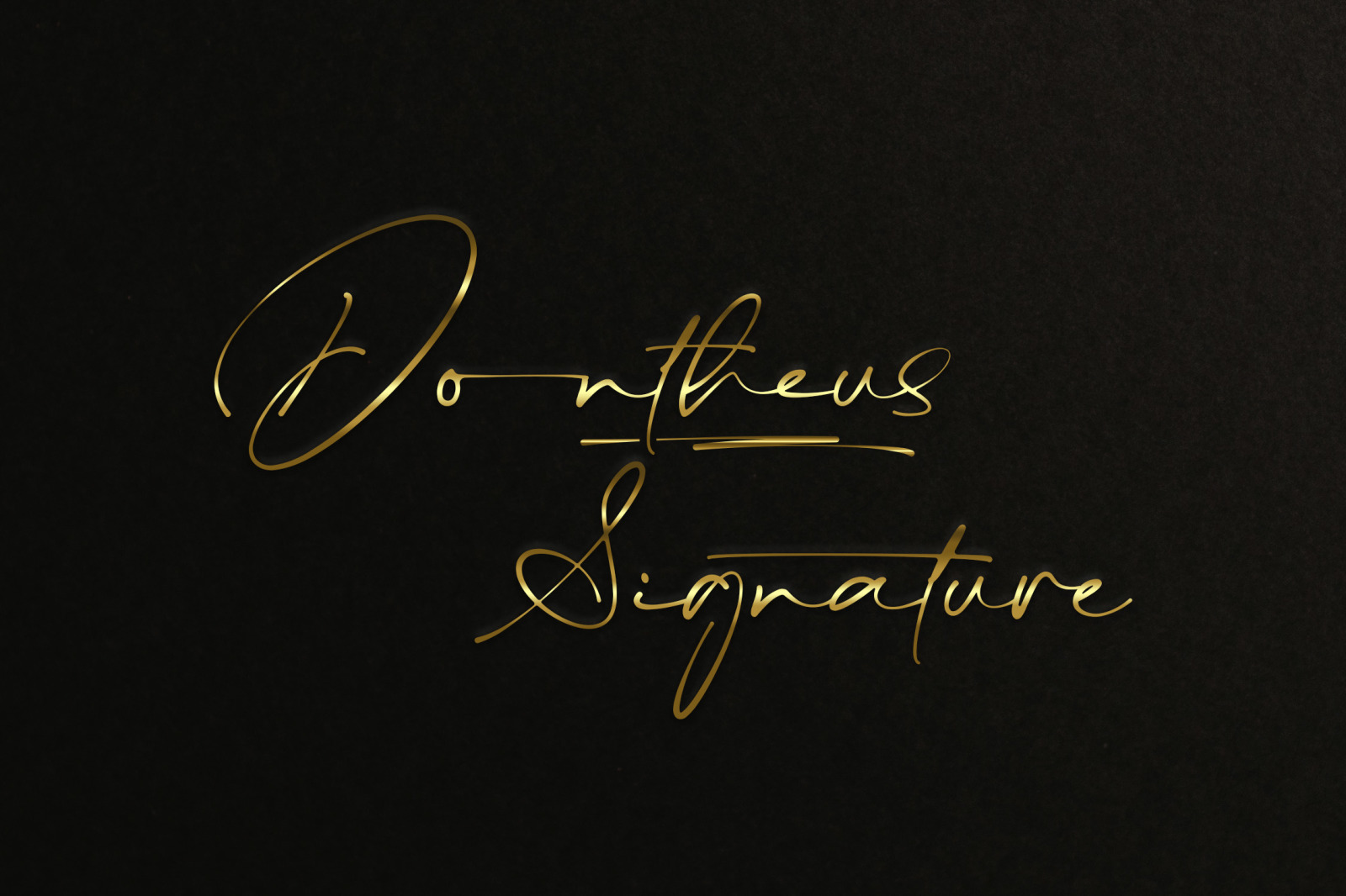 Dontheus - Signature Font Dontheus - Signature Font