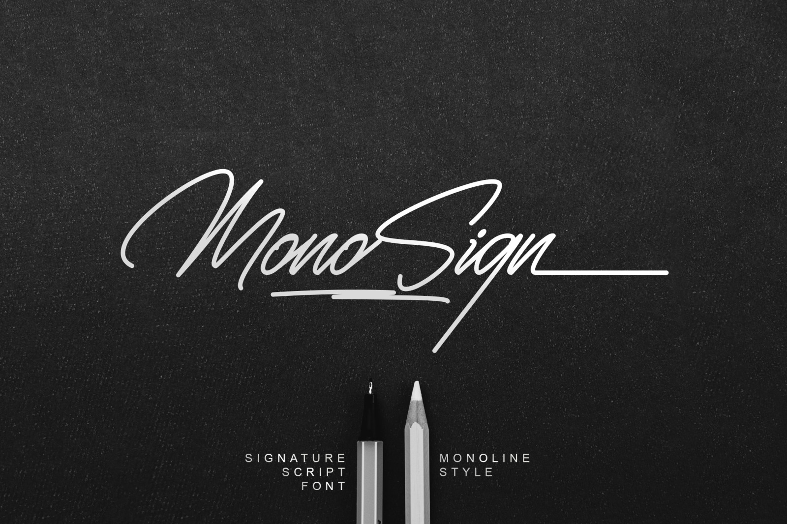 Monosign - Signature Style Font Monosign - Signature Style Font