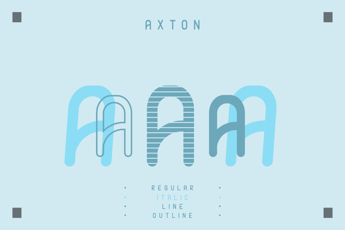 AXTON Sans Serif Font AXTON Sans Serif Font