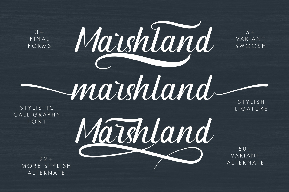 Marshland Elegant Calligraphy Font Marshland Elegant Calligraphy Font